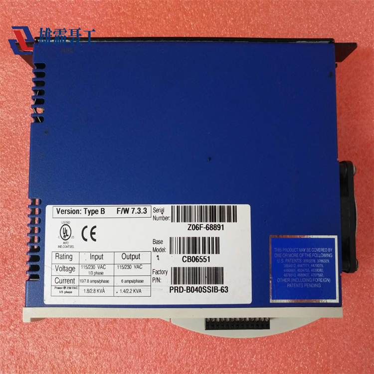 KOLLMORGEN CB06551 PRD-B040SSIB-63 自动化工控设备模块/控制器/伺服电机