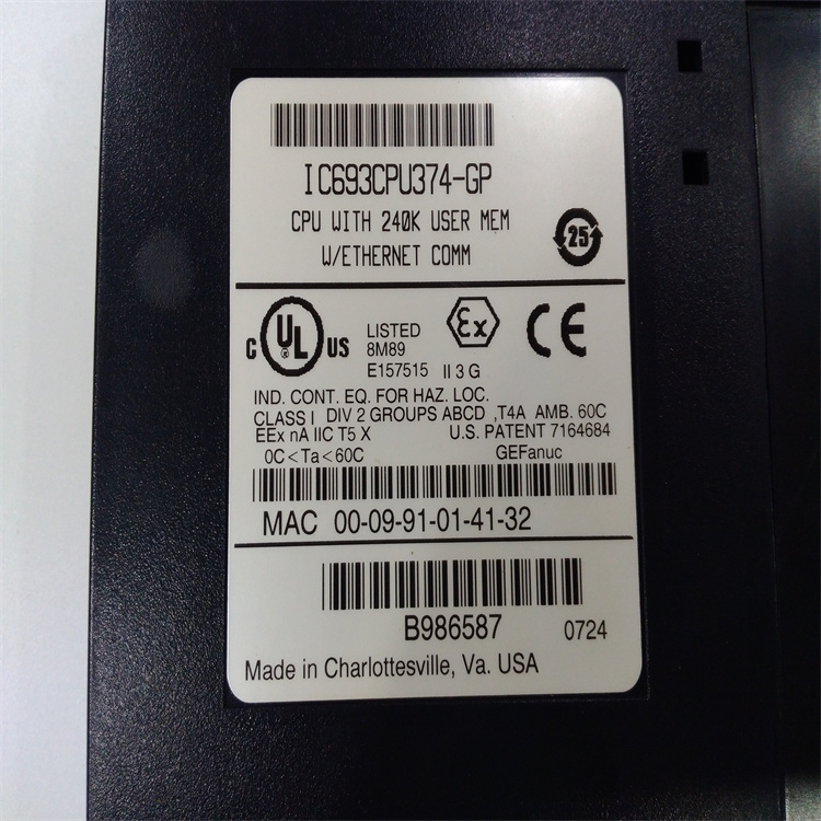 IC693CPU374 GE 机械自动化备件 现货