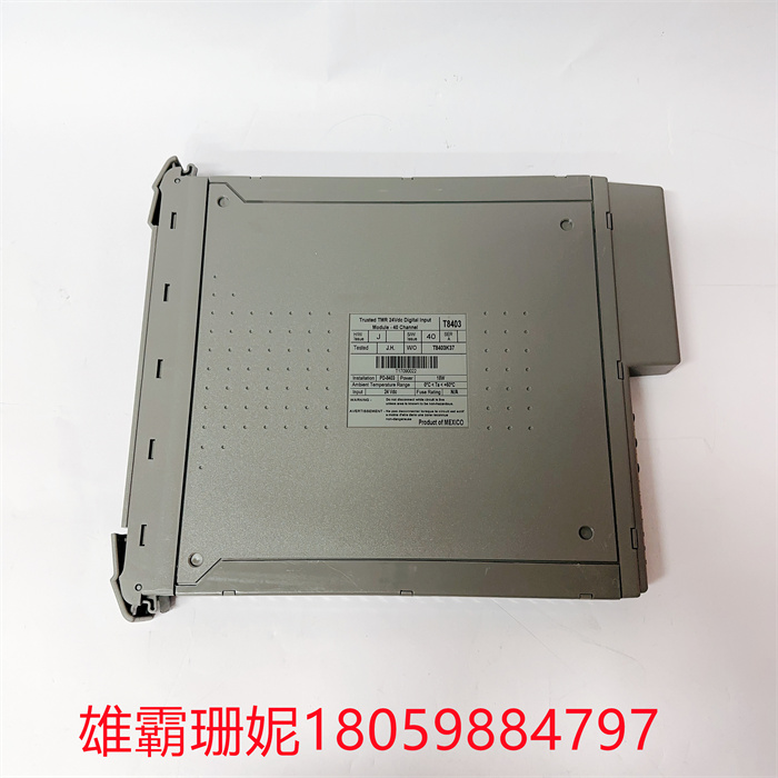 ICS TRIPLEX T8403 可信TMR 24 Vdc数字输入模块40通道