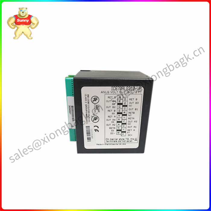 IC670ALG310 是一个隔离的模拟输出模块